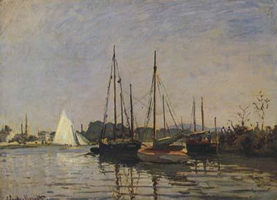 Claude Monet Pleasure Boat,Argenteuil (san31) France oil painting art